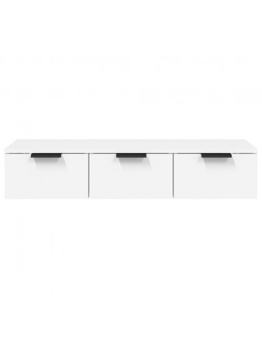 Armadietto a Muro Bianco 102x30x20 cm in Legno Multistrato