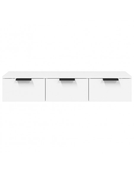 Armadietto a Muro Bianco 102x30x20 cm in Legno Multistrato