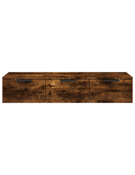 Armadietto a Muro Rovere Fumo 102x30x20 cm in Legno Multistrato