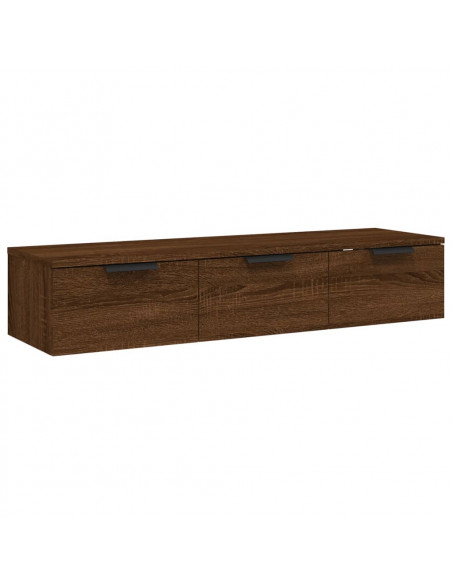 Armadietto a Muro Rovere Marrone 102x30x20 in Legno Multistrato