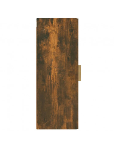 Armadietto a Muro Rovere Fumo 34,5x34x90cm in Legno Multistrato