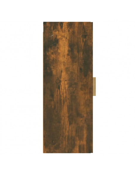 Armadietto a Muro Rovere Fumo 34,5x34x90cm in Legno Multistrato
