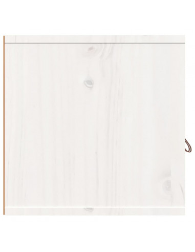 Pensile Bianco 60x30x30 cm in Legno Massello di Pino