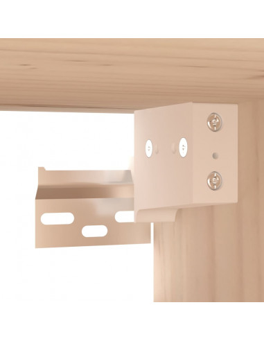 Pensili 2 pz 80x30x30 cm in Legno Massello di Pino