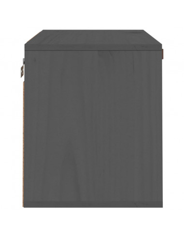 Pensile Grigio 60x30x35 cm in Legno Massello di Pino