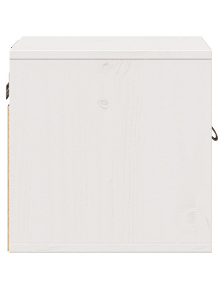 Pensili 2pz Bianchi 31,5x30x30 cm in Legno Massello di Pino