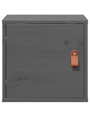 Pensile Grigio 31,5x30x30 cm in Legno Massello di Pino