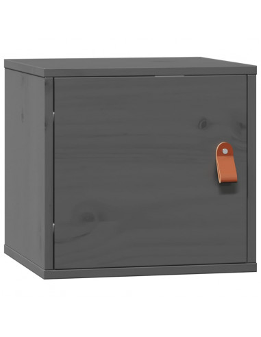 Pensili 2pz Grigi 31,5x30x30 cm in Legno Massello di Pino