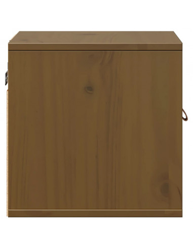 Pensili 2pz Marrone Miele31,5x30x30cm in Legno Massello di Pino