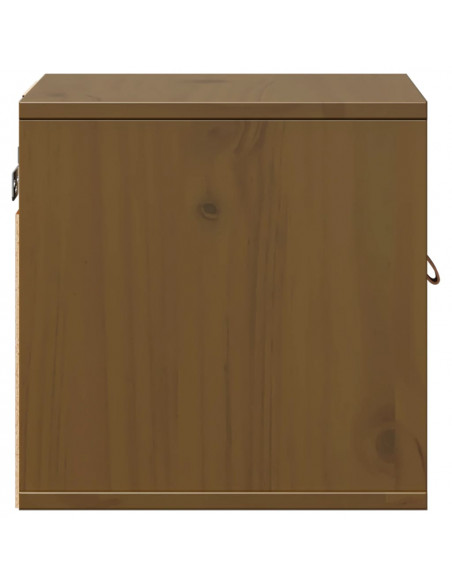 Pensili 2pz Marrone Miele31,5x30x30cm in Legno Massello di Pino