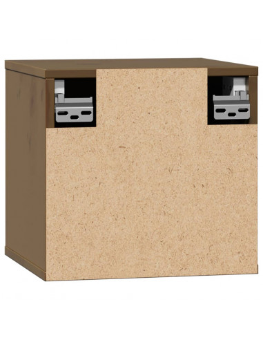 Pensili 2pz Marrone Miele31,5x30x30cm in Legno Massello di Pino