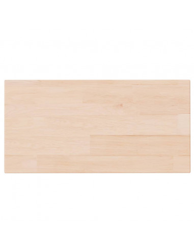 Ripiano 40x20x1,5 cm Legno Massello di Rovere Non Trattato