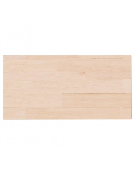 Ripiano 40x20x1,5 cm Legno Massello di Rovere Non Trattato