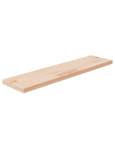 Ripiano 80x20x2,5 cm Legno Massello di Rovere Non Trattato 2