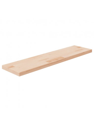 Ripiano 80x20x2,5 cm Legno Massello di Rovere Non Trattato