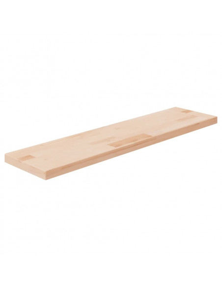 Ripiano 80x20x2,5 cm Legno Massello di Rovere Non Trattato