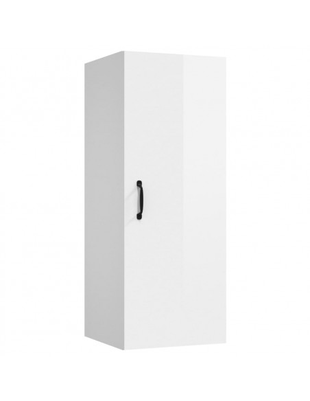 Mobile Parete Bianco Lucido 34,5x34x90 cm in Legno Multistrato