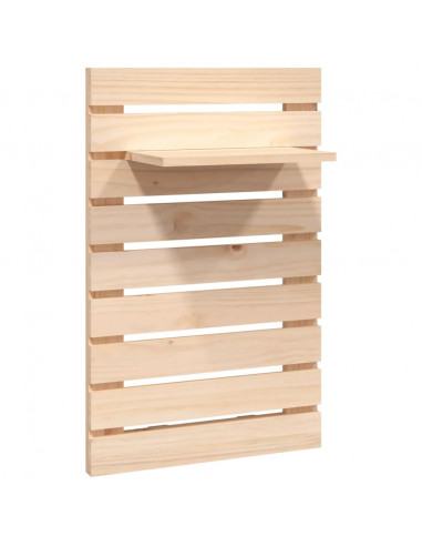 Mensole da Letto a Parete 2 pz Legno Massello di Pino