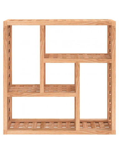 Mensola da Parete 49x15x49 cm in Legno Massello di Noce