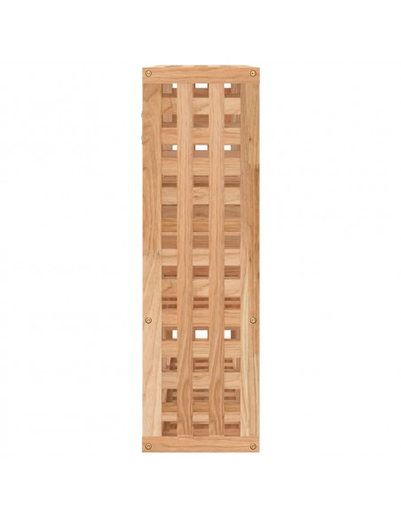 Mensola da Parete 49x15x49 cm in Legno Massello di Noce