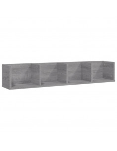 Mensola a Muro CD Grigio Sonoma 100x18x18 cm Legno Multistrato 2