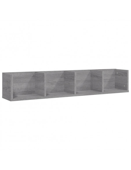 Mensola a Muro CD Grigio Sonoma 100x18x18 cm Legno Multistrato