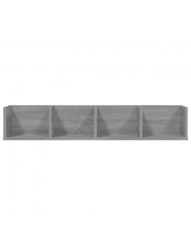 Mensola a Muro CD Grigio Sonoma 100x18x18 cm Legno Multistrato