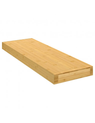 Scaffale a Parete 60x20x4 cm in Bambù
