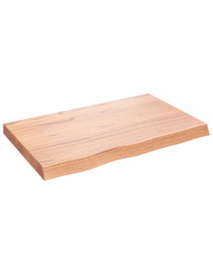 Ripiano Muro Marrone 80x50x(2-6) cm Massello Rovere Trattato 2