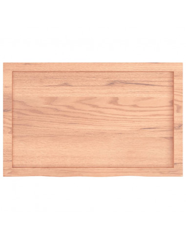 Ripiano Muro Marrone 80x50x(2-6) cm Massello Rovere Trattato