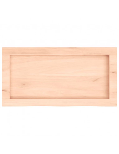 Ripiano a Parete 60x30x(2-6) cm Massello Rovere Non Trattato