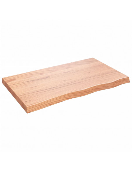 Ripiano Muro Marrone 100x60x(2-6) cm Massello Rovere Trattato