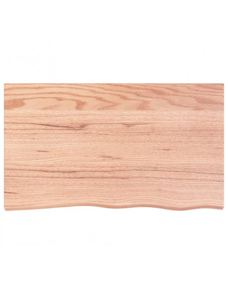 Ripiano Muro Marrone 100x60x(2-6) cm Massello Rovere Trattato