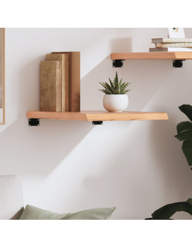 Ripiano Muro Marrone 40x60x(2-4) cm Massello Rovere Trattato