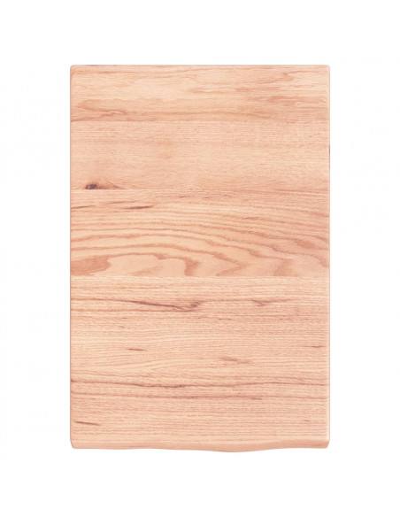 Ripiano Muro Marrone 40x60x(2-4) cm Massello Rovere Trattato