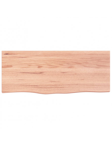 Ripiano Muro Marrone 100x40x(2-6) cm Massello Rovere Trattato