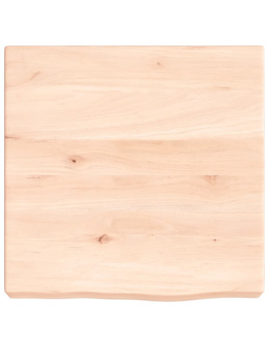 Ripiano a Parete 40x40x(2-6) cm Massello Rovere Non Trattato