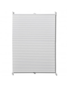 Tenda plissè 90x125cm bianca 2