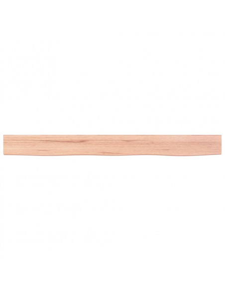 Ripiano Muro Marrone Chiaro 100x10x6cm Massello Rovere Trattato