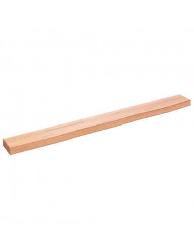 Ripiano Muro Marrone Chiaro 100x10x4cm Massello Rovere Trattato