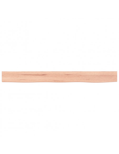 Ripiano Muro Marrone Chiaro 100x10x4cm Massello Rovere Trattato