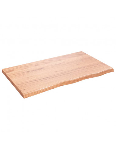 Ripiano Muro Marrone 100x60x(2-4) cm Massello Rovere Trattato