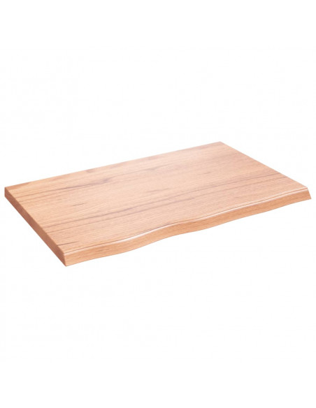 Ripiano Muro Marrone 80x50x(2-4) cm Massello Rovere Trattato
