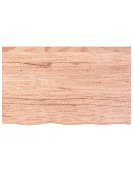 Ripiano Muro Marrone 80x50x(2-4) cm Massello Rovere Trattato