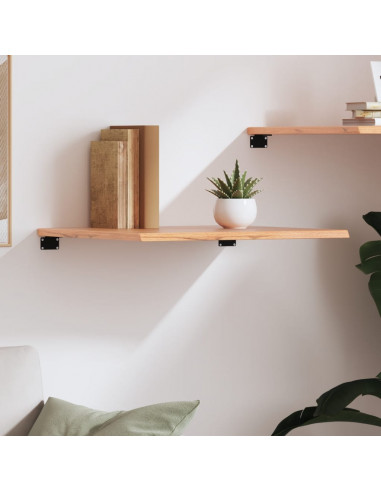 Ripiano Muro Marrone Chiaro 60x60x2 cm Massello Rovere Trattato