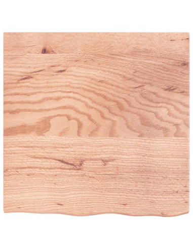 Ripiano Muro Marrone Chiaro 60x60x2 cm Massello Rovere Trattato