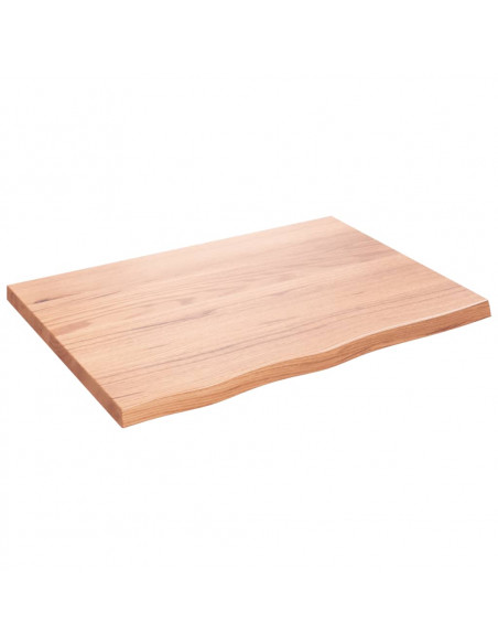 Ripiano Muro Marrone 80x60x(2-4) cm Massello Rovere Trattato