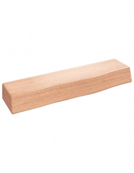 Ripiano Muro Marrone Chiaro 40x10x6 cm Massello Rovere Trattato