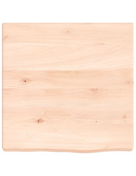 Ripiano a Parete 40x40x(2-4) cm Massello Rovere Non Trattato