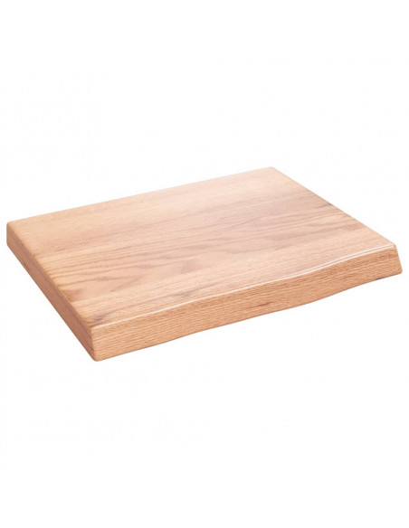 Ripiano Muro Marrone 40x30x(2-4) cm Massello Rovere Trattato